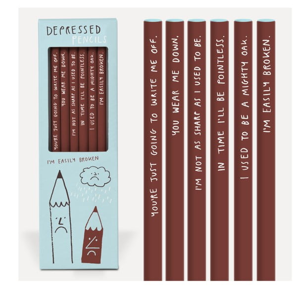 Depressed 6 darabos ceruzakészlet - U Studio Design