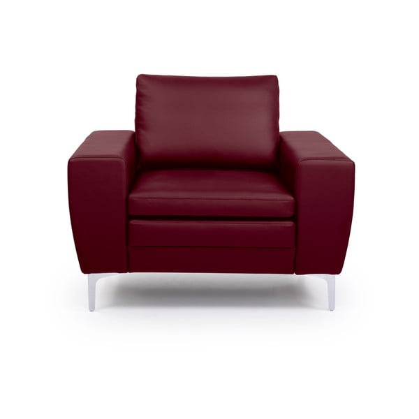 Twigo piros bőr fotel - Scandic