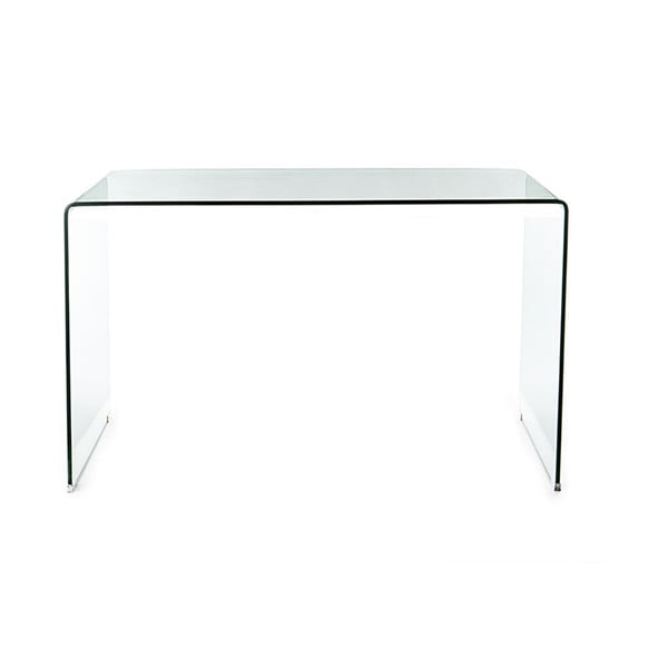 Üveg íróasztal 70x126 cm Bend – Tomasucci