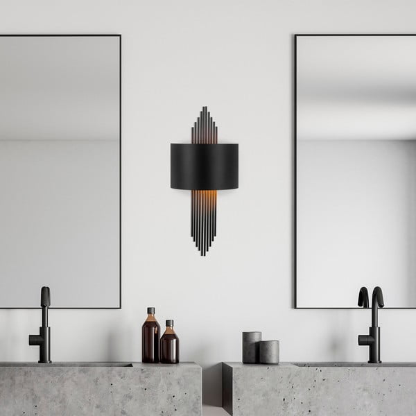 Fekete fali lámpa Rayi – Opviq lights-image-2