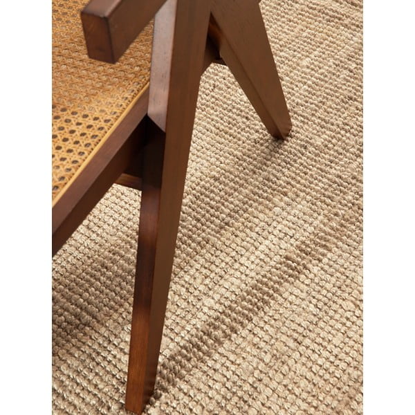 Krémszínű juta kerek szőnyeg ø 160 cm Bouclé Jaipur – Hanse Home-image-4