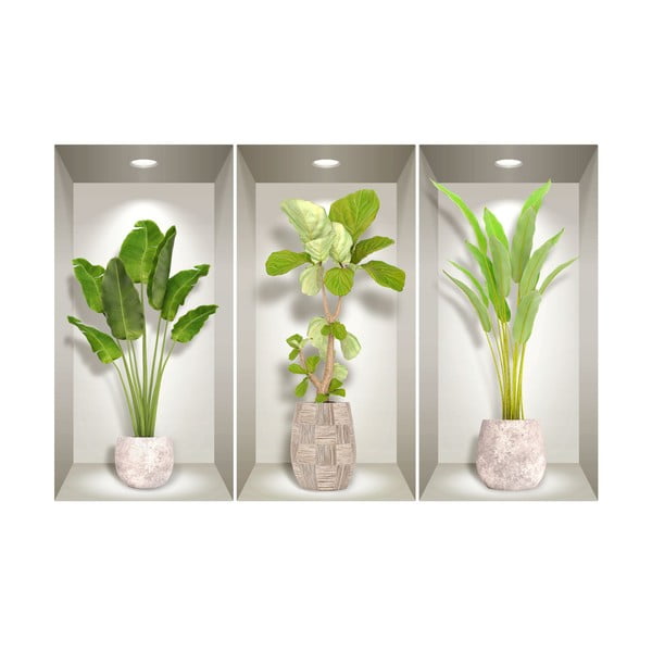 Banana Trees 3 db-os 3D falmatrica szett - Ambiance-image-2