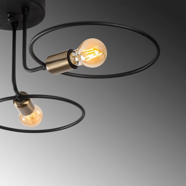 Fekete mennyezeti lámpa Circle – Opviq lights-image-4