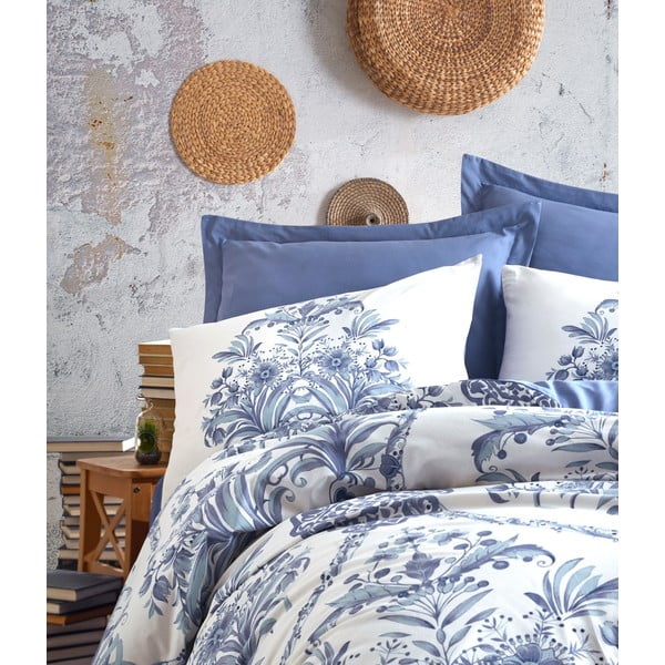 Egina pamut ágyneműhuzat lepedővel, 200 x 220 cm - Cotton Box-image-1