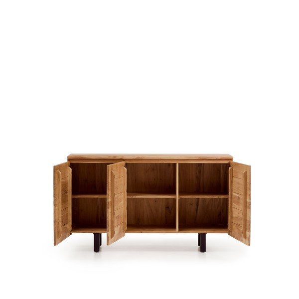 Natúr színű akácfa komód 150x88x40 cm Uxue – Kave Home-image-4