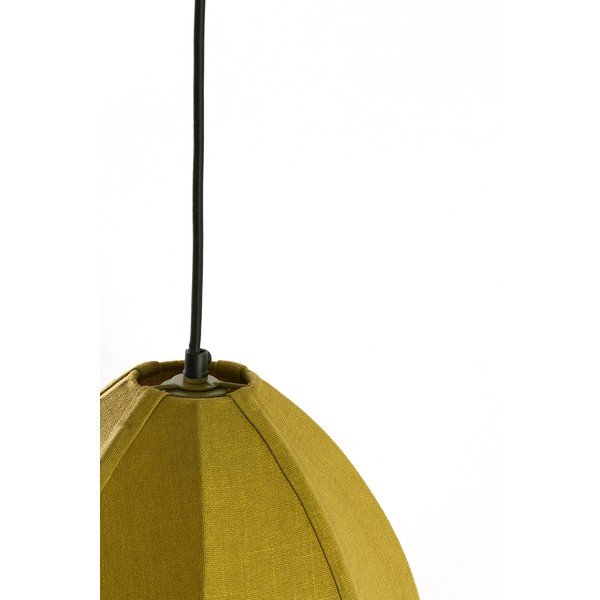 Zöld függőlámpa textil búrával Milatos – Light & Living-image-3