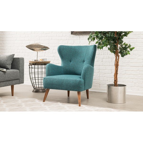 Jane kék füles fotel - Balcab Home-image-1