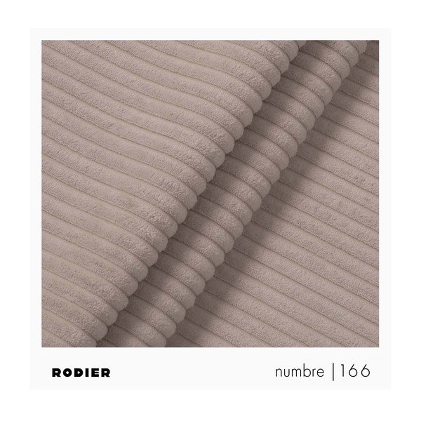 Bézs kordbársony kanapé 205 cm Villet – Rodier-image-3