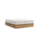 Bézs-natúr színű ágyneműtartós boxspring ágy 180x200 cm Faro – Maison de Rêve