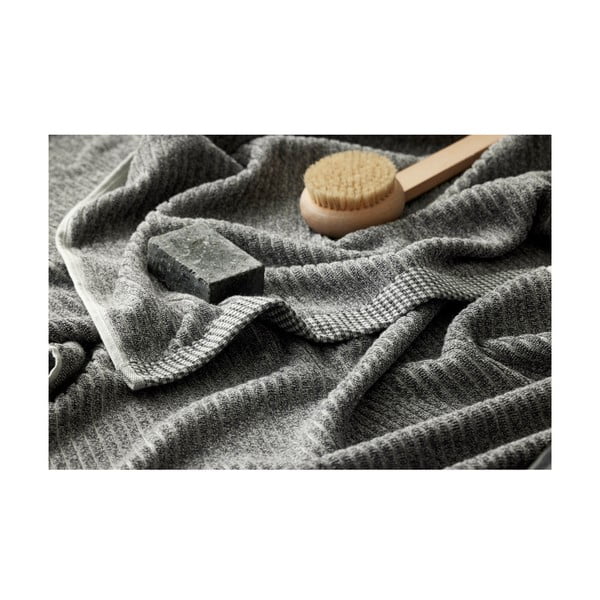 Organic Melange szürke organikus pamut törölköző, 50 x 100 cm - Södahl-image-2