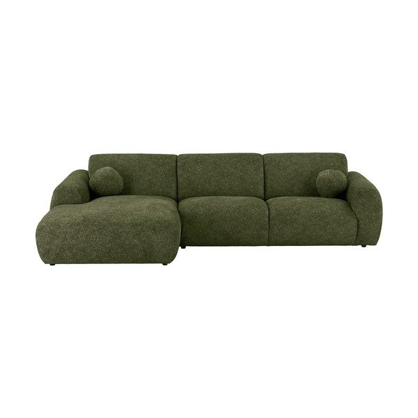 Zöld sarokkanapé (bal oldali-heverő résszel) Clyde – House Nordic