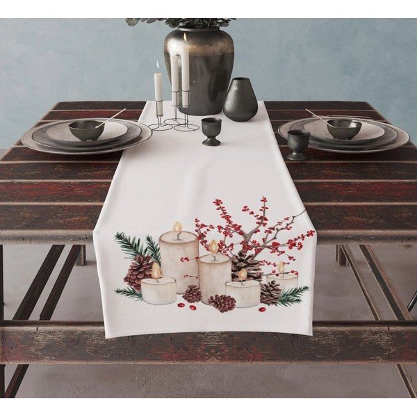 Asztali futó karácsonyi mintával 45x140 cm Merry Christmas – Mila Home-image-1