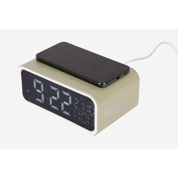 Digitális ébresztőóra vezeték nélküli töltővel Chunky LED – Karlsson-image-3