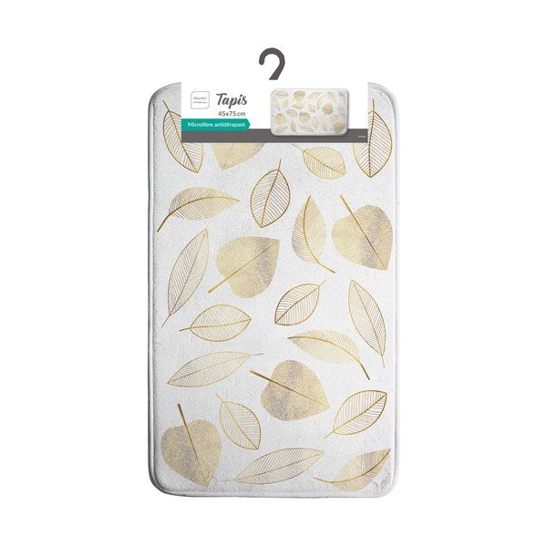 Fehér textil fürdőszobai kilépő 45x75 cm Joya – douceur d'intérieur-image-2