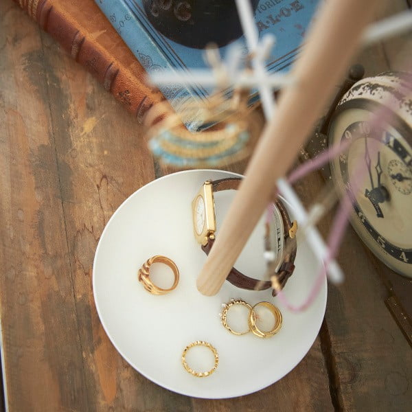 Tosca Branch fehér ékszertartó állvány bükkfából - YAMAZAKI-image-2