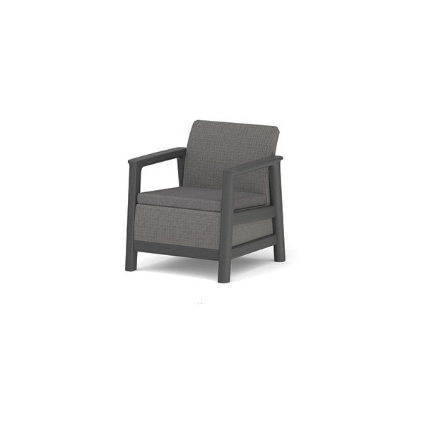 Szürke műanyag kerti fotel szett 2 db-os Scandi Linea – Keter