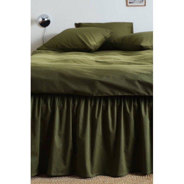 Khaki bio pamut ágytakaró 90x200 cm Zack – Jotex-image-1
