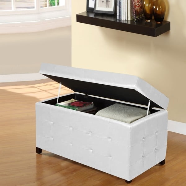 Multi fehér ülőke tárolóhellyel, 84 x 49 cm - Evergreen House-image-1