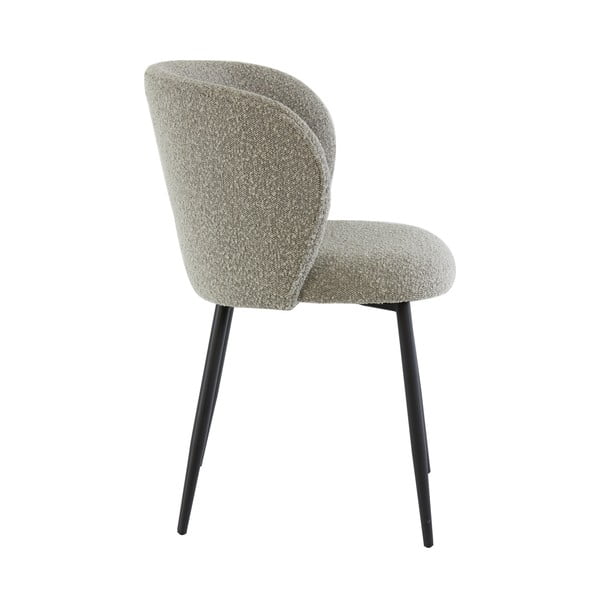 Szürke kárpitozott étkezőfotel Elyna – Light & Living-image-4