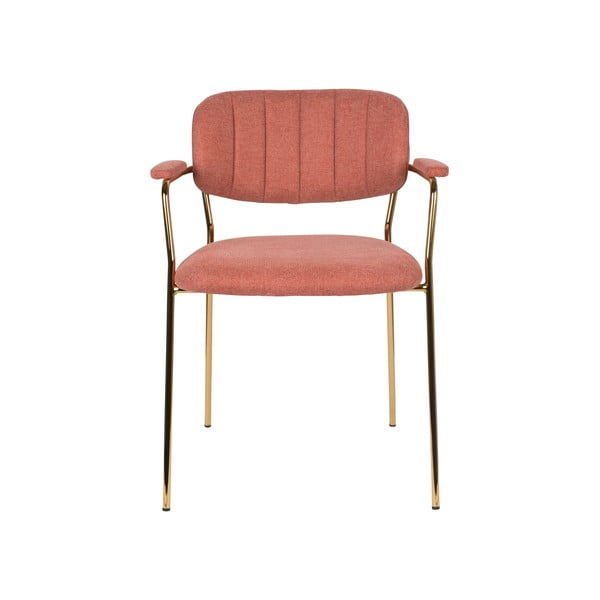 Rózsaszín étkezőszék szett 2 db-os Jolien – White Label-image-2