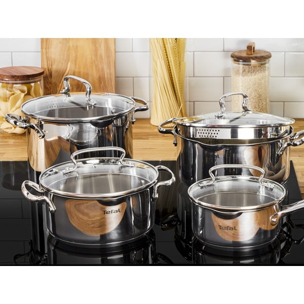 Rozsdamentes acél edény készlet 10 db-os DUETTO+ G719SA55 – Tefal-image-1