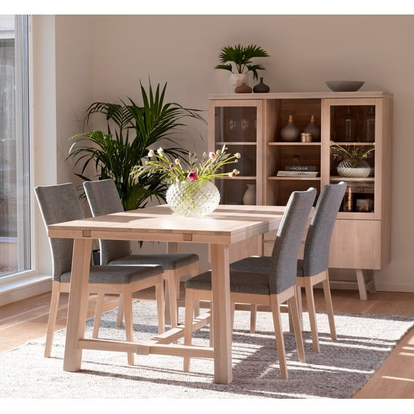 Brooklyn matt lakkozott tölgyfa étkezőasztal, 170 x 95 cm - Rowico-image-2