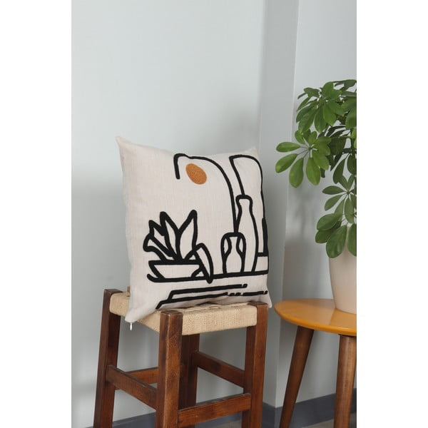 Len párnahuzat 43x43 cm Winter Sun – Mioli Decor-image-2