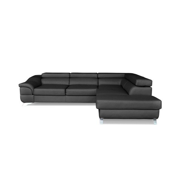 Omnikron sötétszürke kinyitható sarokkanapé, jobb oldali kivitel - Windsor & Co. Sofas-image-3