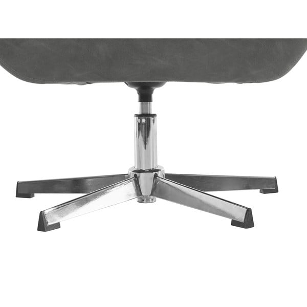 Szürke bőrutánzat fotel Naomi - Støraa-image-4