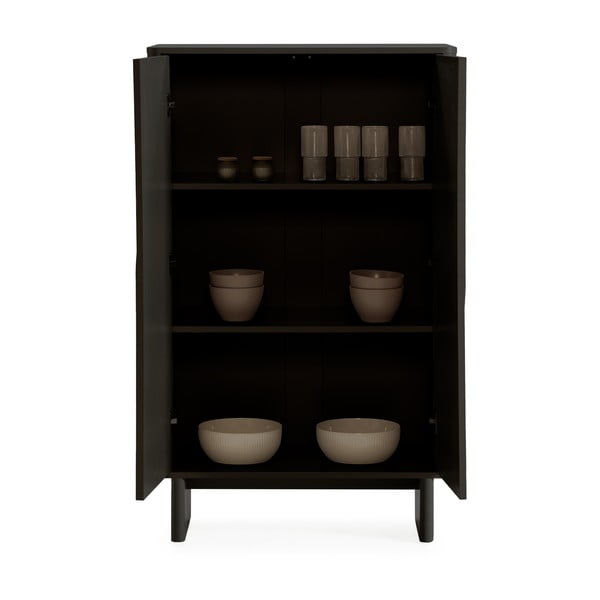 Fekete szekrény 80x130x40 cm Solei – MOME-image-1