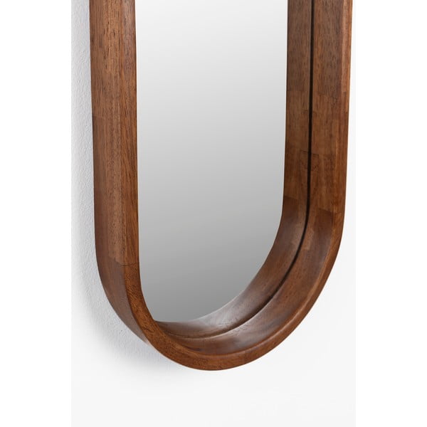 Fali tükör tömörfa kerettel 24x120 cm Nyko – White Label-image-2