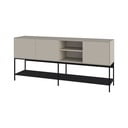 Fekete-krémszínű komód 180x80x40 cm Amira – Marckeric