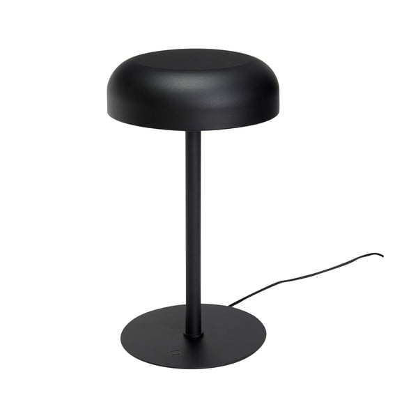 Fekete LED dimmelhető asztali lámpa (magasság 37 cm) Velo – Hübsch-image-3