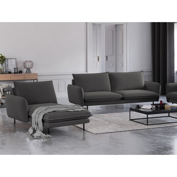 Vienna sötétszürke heverő, bal oldali - Cosmopolitan Design-image-1