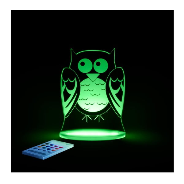Owl LED éjjeli lámpa gyerekeknek - Aloka