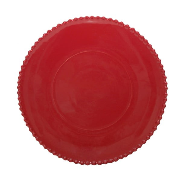 Rubinpiros agyagkerámia tányér, ø 34,3 cm - Costa Nova