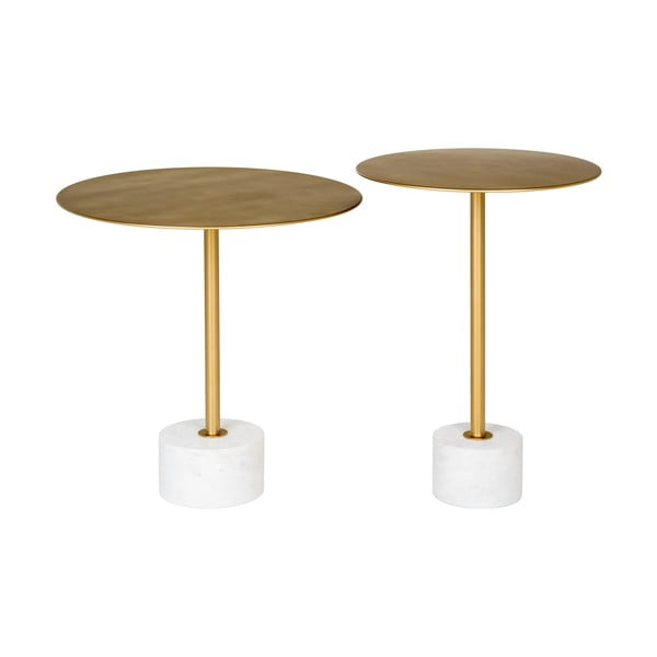 Fém kerek tárolóasztal ø 41 cm Lecco – House Nordic-image-2