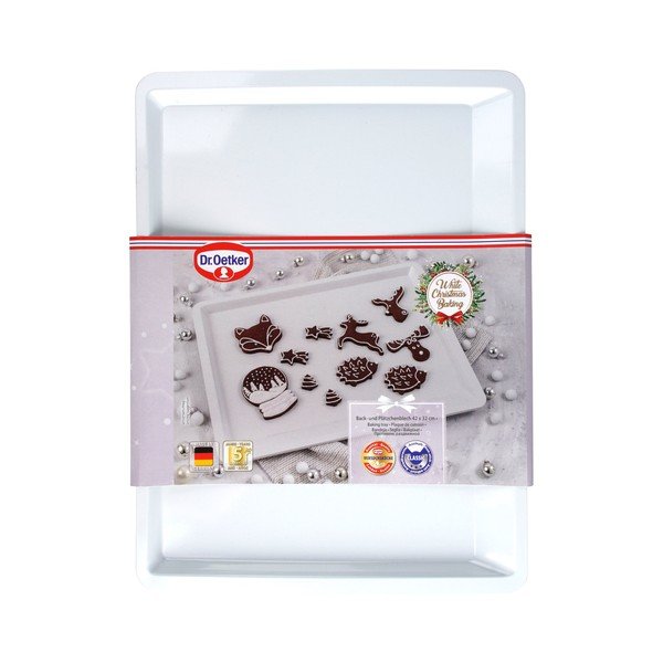 White Christmas Baking fehér acél tepsi, 42 x 33 cm - Dr. Oetker-image-3