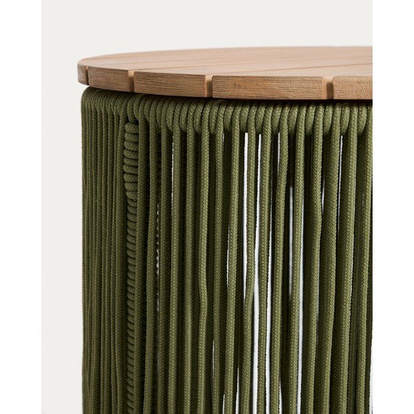 Kerek kerti kisasztal akácfa asztallappal ø 40 cm Dandara – Kave Home-image-3