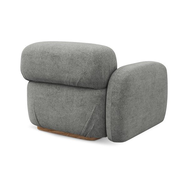 Szürke buklé kanapé modul (bal oldali) Ailani – Makamii-image-3