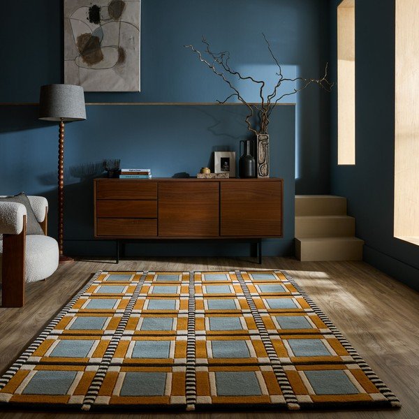 Kézi szövésű gyapjú szőnyeg 140x200 cm Quadro Wool – Flair Rugs-image-1
