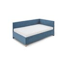 Kék kárpitozott ágyneműtartós sarok gyerekágy ágyráccsal 120x200 cm Cool – Meise Möbel