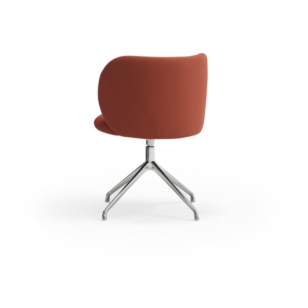 Téglavörös kárpitozott étkezőfotel Mogi – Teulat-image-4