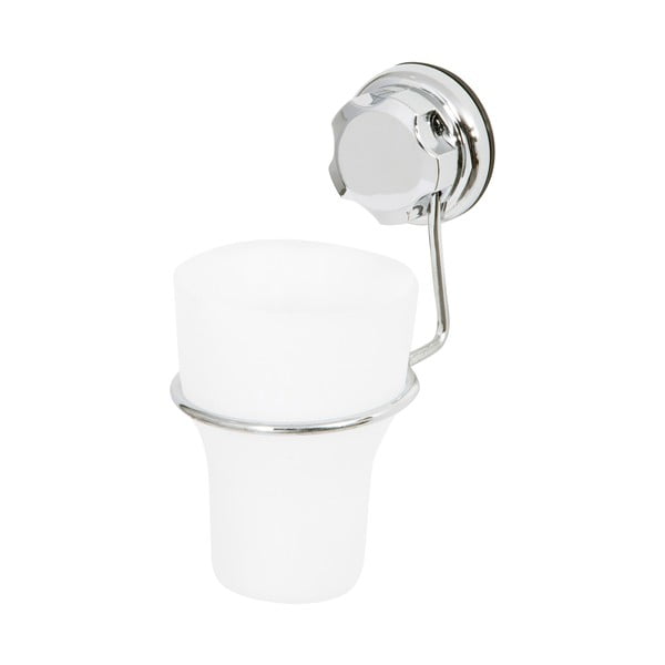 Ezüstszínű öntapadós fém fogkefetartó pohár Bestlock Bath – Compactor-image-4