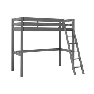 Szürke magasított borovi fenyő gyerekágy 90x200 cm PINO – Vipack