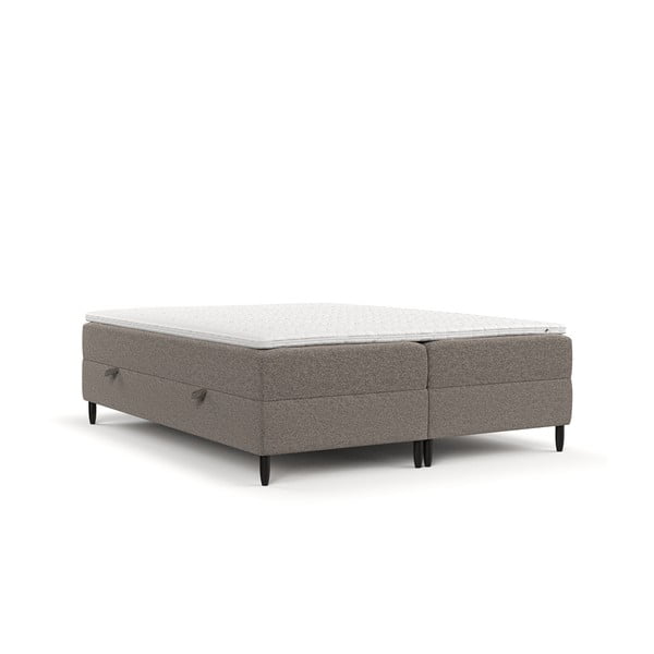 Barna ágyneműtartós boxspring ágy 160x200 cm Malte – Maison de Rêve