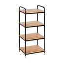 Fekete-natúr színű fém fürdőszobai polcos állvány 42x94,5 cm Loft – Wenko
