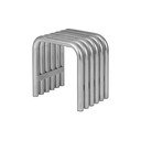 Ezüstszínű fém kerti szék Nokk – noo.ma