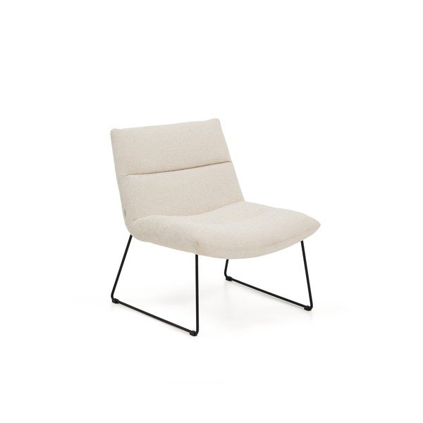 Bézs zsenília fotel Asen – Kave Home