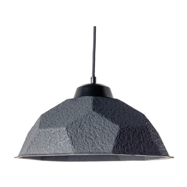 Mosen fekete függőlámpa, újrahasznosított papír lámpabúrával - Design Twist